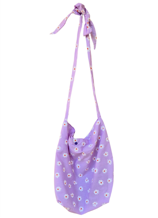 Daisy violet tote